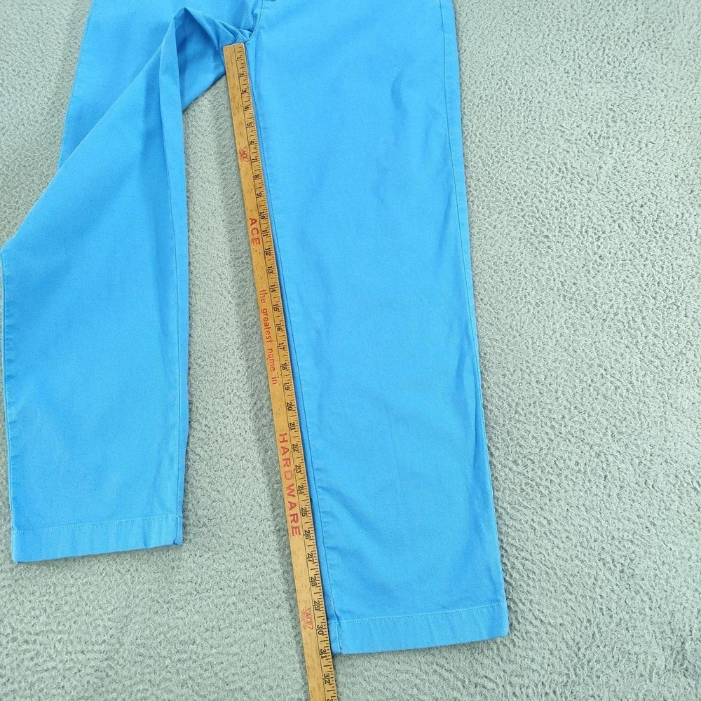 Brooks Brothers Pants Mens 34x32 Blue Clark Fit Stretch Chino Cotton Casual